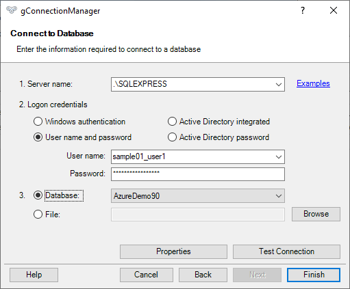 Подключение к именованному экземпляру SQLEXPRESS Microsoft SQL Server